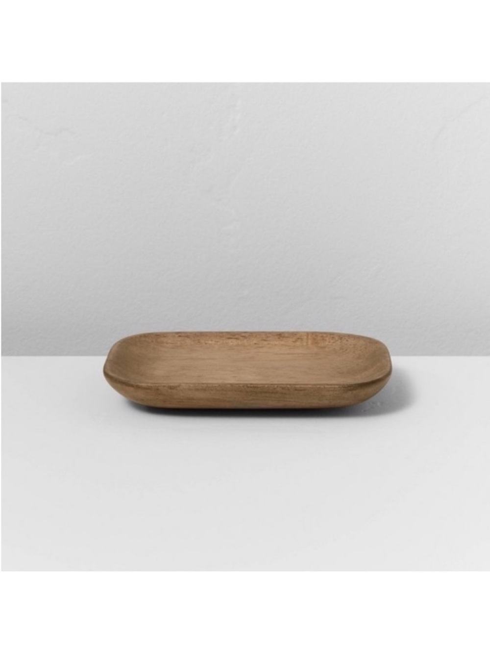 NWT Casaluna Rubberwood Wood Soap Dish Tray Brown Target